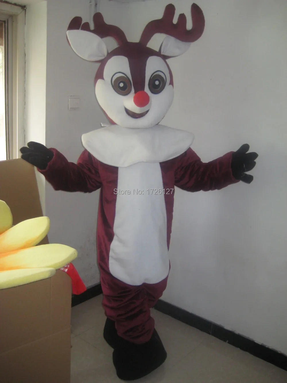 mascot Reindeer Moose red nose Deer Mascot costume custom fancy costume anime cosplaymascotte fancy dress