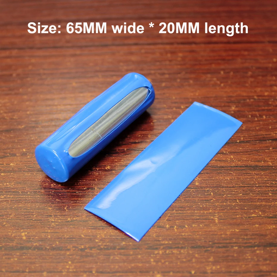 100pcs/lot 14500 battery film sleeve PVC heat shrinkable sleeve Battery sheath insulation shrink film tube