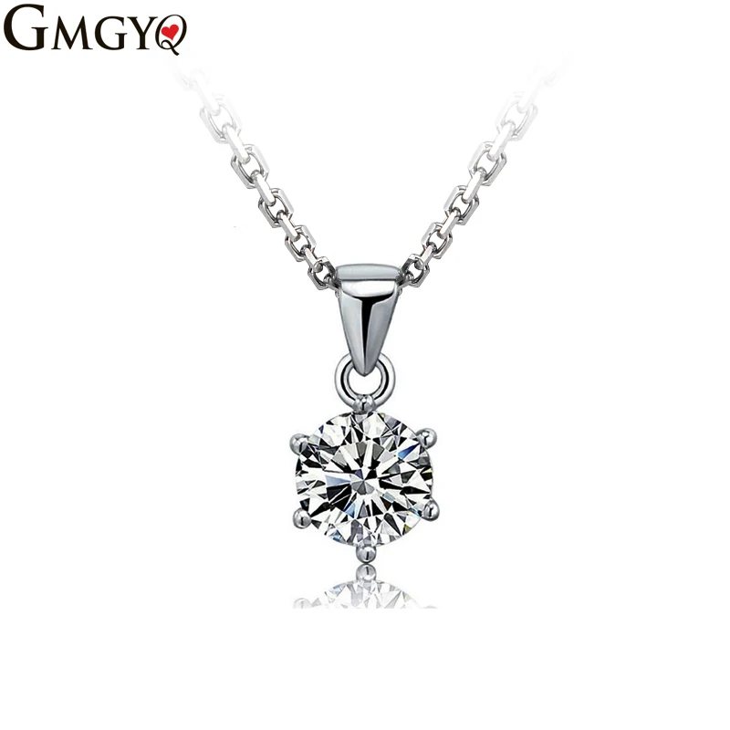 GMGYQ Brand Classic Six Paws 1 Carat CZ Diamant Zirkoon Accessoires Sets voor Vrouwen Bruid Meisje For Women Simple Jewelry sets