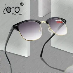 Men's Sun Glasses For Myopia Women's Eyeglasses Grey Gradient Lens Spectacles Men Eyeglass Frame Anti UV400 -0.50 -1.0 -4.5 -5.0