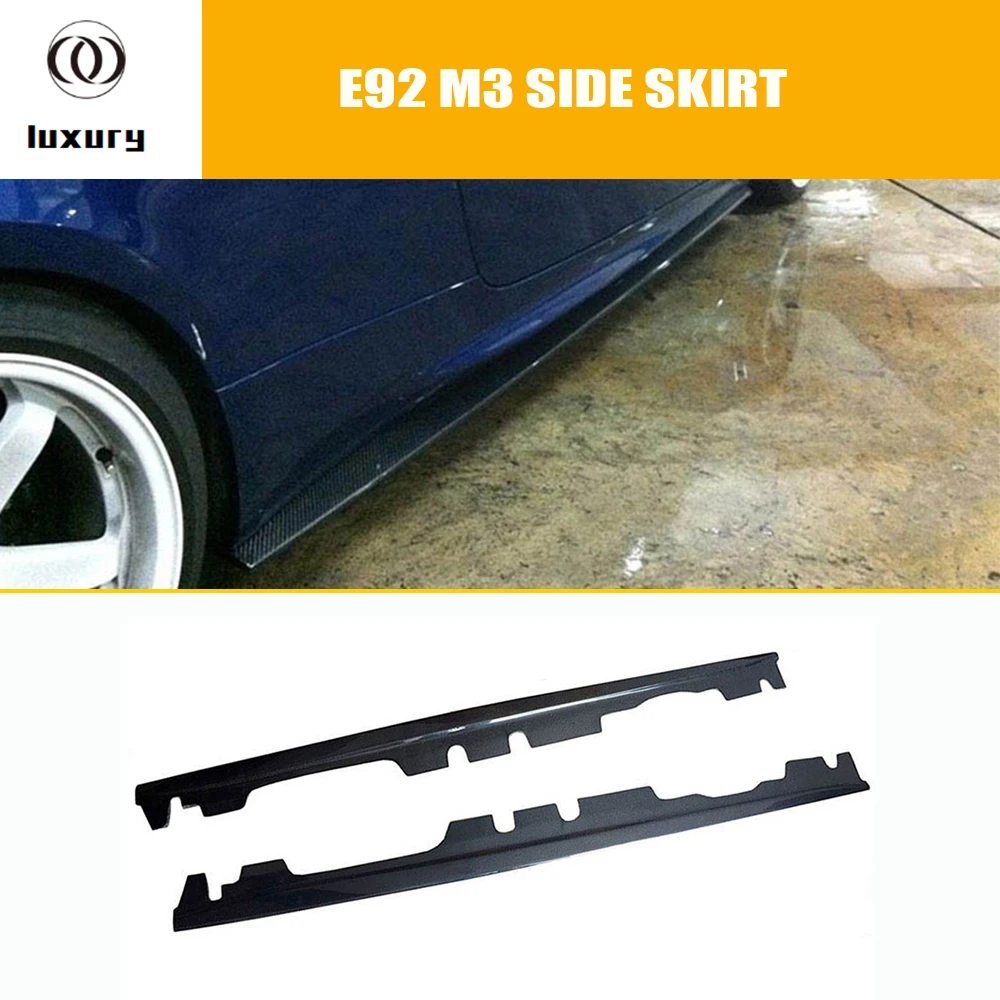 E Style arbon Fiber Side Bumper Extension Skirt for BMW E92 E93 M3 Coupe & Convertible 2006 - 2013