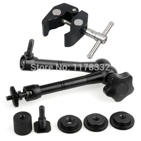 ذراع سحري لكاميرا DSLR ، مشبك فائق لشاشة LCD ، حامل ثلاثي خفيف LED لكانون 5DIII nikon D3200 Gopro