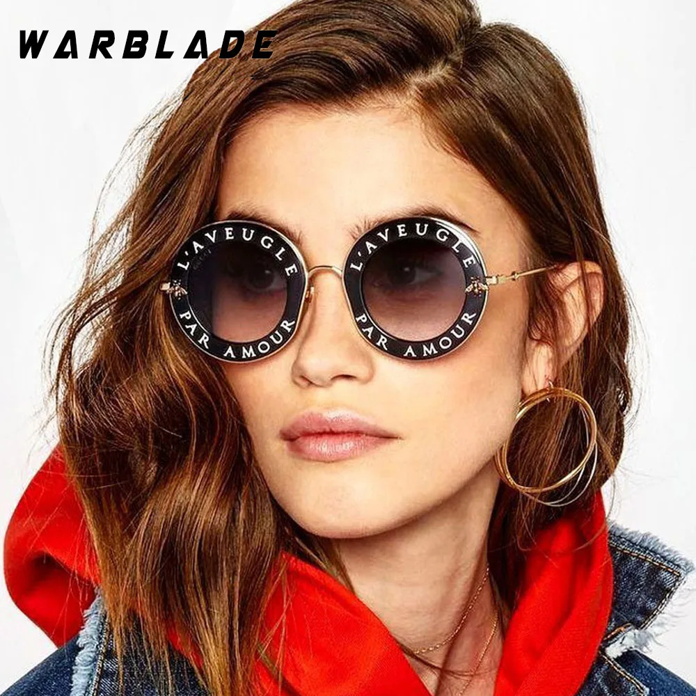 

2020 New Fashion Round Sunglasses Women Brand Designer Vintage Gradient Shades Sun Glasses UV400 Oculos Feminino Lentes WarBLade