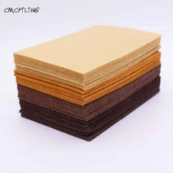 Marrone cioccolato Feltro mestiere 1mm Feltro poliestere tessuti foglio per la decorazione fai da te cucito Fieltro Feltro tessuti conn tela A6