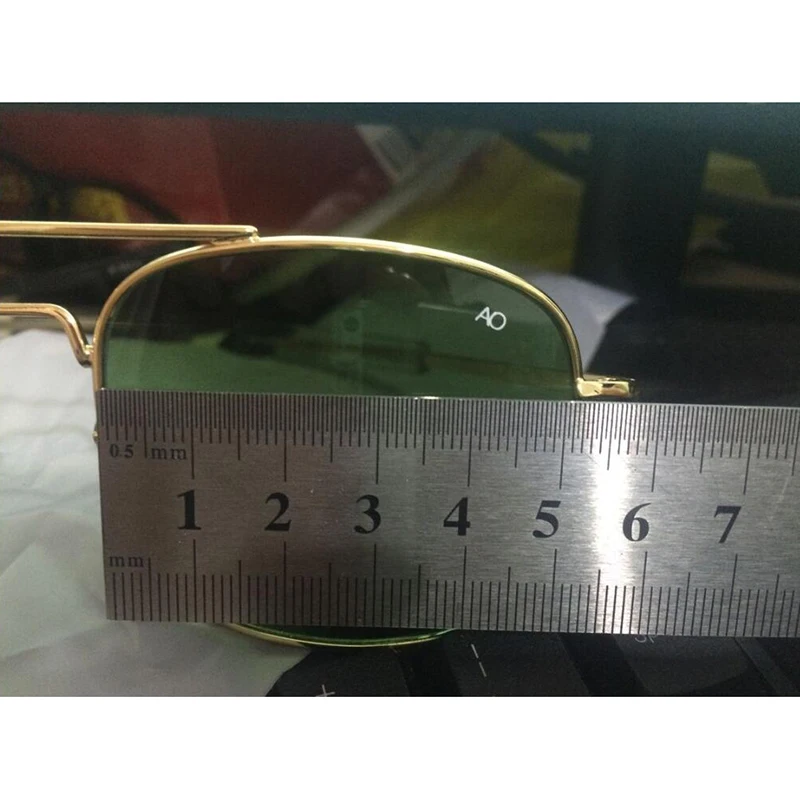 Fashion Aviation Sunglasses Men Brand Designer AO Sun Glasses For Male American Army Military Glass Lens Oculos QF563