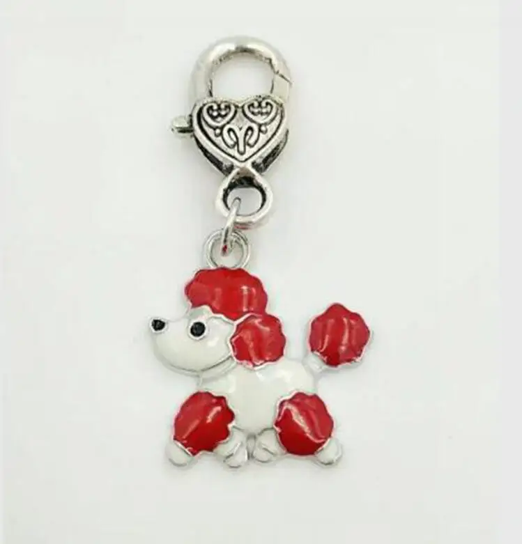 Mixed style Alloy Enamel Cute Poodle Lobster clasp Keychain For Keys Car Key Ring Souvenir Fashion New Enamel Jewelry Women