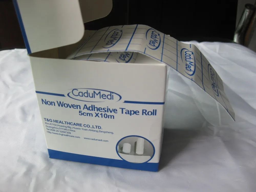 2rolls 5cm*10m health adhesive nonwoven tape dressing care sugical supplies high quality wound dressing Anti allergy