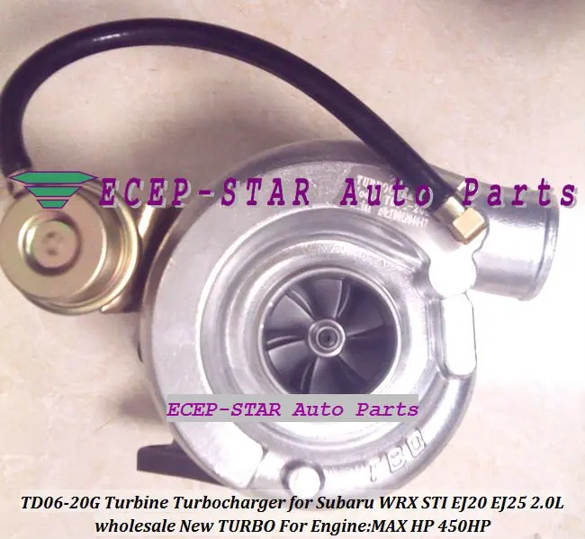 Free Ship TD06 20G TD06-20G Water Cooled Turbo Turbocharger For SUBARU Impreza WRX STI EJ20 EJ25 2.0L 450HP gaskets