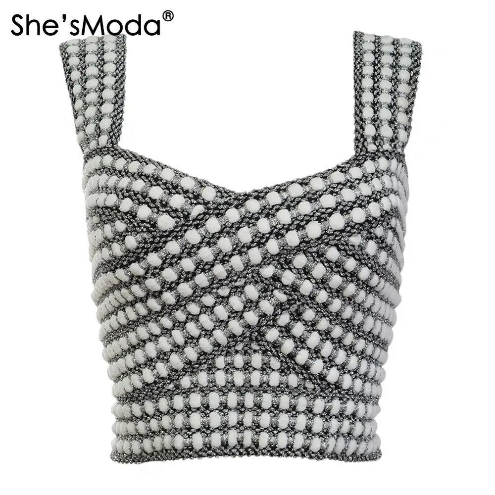 

She'sModa Knited Wrapped 2019 New Women's Spandex Tops Vest Tank M-2XL Plus Size