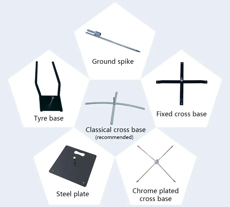 Strand Feder Flagge Und Fahnenmast Mit Kreuz Basis Grafik Nach Druck Banner Werbung Förderung Feier Dekoration – Detail 5