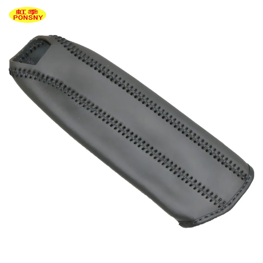 PONSNY Car Handbrake Covers Case for Ford  Focus 2.0L 2012 Auto Handbrake Genuine Leather Grips Cover