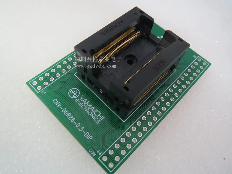 Opentop TSOP86/DIP SSOP86 TSSOP86DDR IC296-011 0,5mm YAMAICHI IC Brenn sitz Adapter prüfung sitz Test Buchse prüfstand