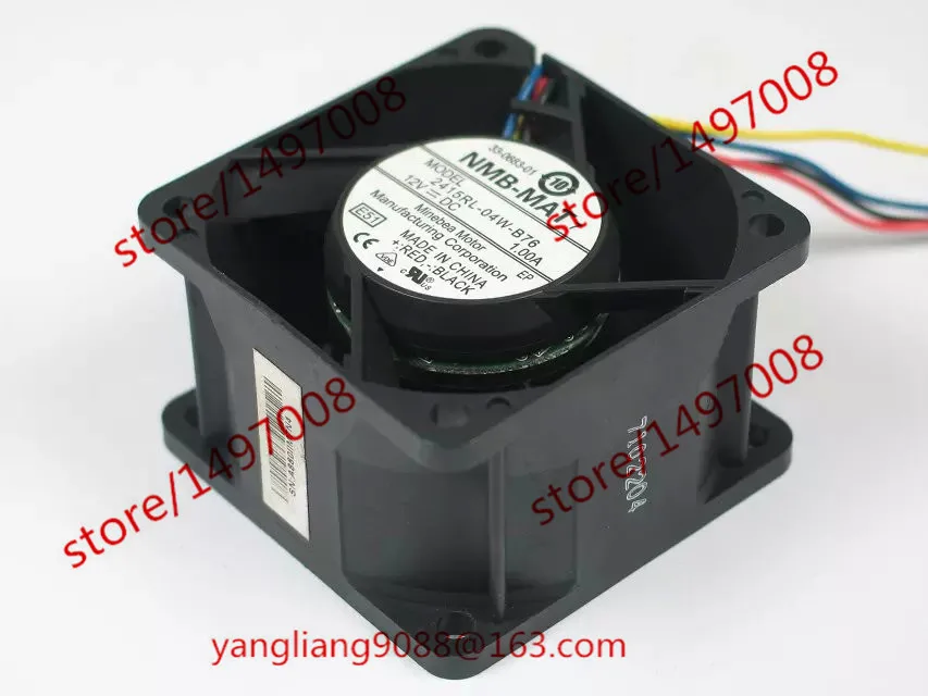 

NMB-MAT 2415RL-04W-B76 E51 DC 12V 1.0A 60x60x38mm Server Cooling Fan