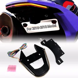 LED Smoked Fender Eliminator Integrated Tail Light For Husqvarna 701 ENDURO SS 2016-2018 Models