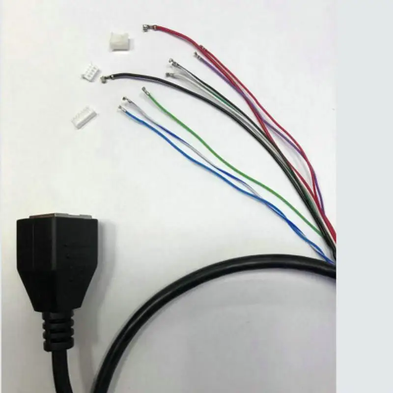 CCTV POE IP 네트워크 카메라 PCB 모듈 비디오 전원 케이블, 길이 60cm, RJ45 암 커넥터, 터미널 포함, 무료 배송, 2 개