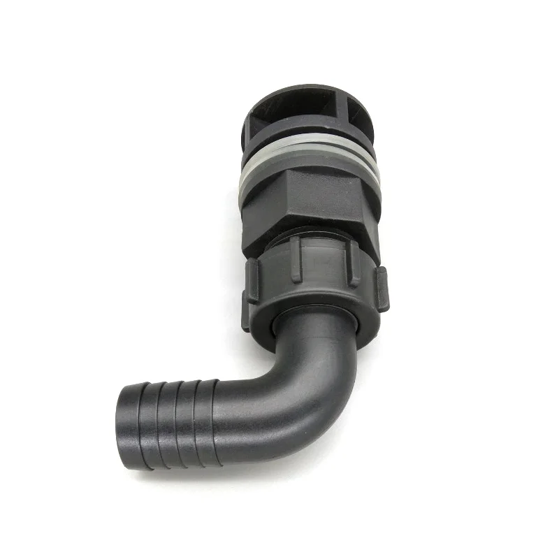 NuoNuoWell conector de mampara de codo de acuario, cubos de 20mm/25mm, tubería de salida inferior, accesorio de drenaje para estanque de peces