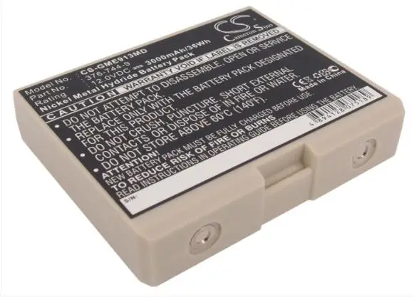 Cameron Sino 3000mAh battery for   CardioServ Hellige Defibrillator SCP-913  -915   -922  376-744-9  Medical Battery