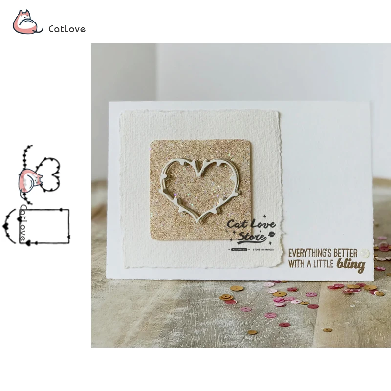 

Love Frame Strip металлические режущие штампы трафареты для DIY бумажные карточки для скрапбукинга декоративные штампы для рукоделия тиснение высечки Новинка 2019