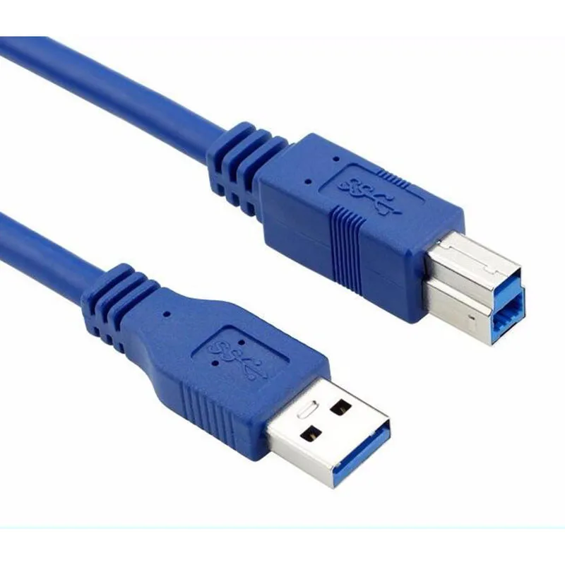 50CM USB 3.0 męskiego od AM do USB 3.0 B typ męski przedłużacz do drukarki BM kabel USB3.0 kabel konwertera do kabla do transmisji danych drukarki