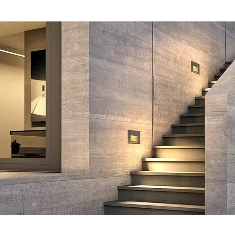 Dimmable LED Wall lamp 5W IP65 LED Stair Light Step Light Recessed buried lamp indoor/ outdoor Waterproof Staircase Step lights