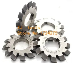 M0.3 M0.4 M0.5 M0.6 M0.7 M0.8 modulus Pressure Angle of 20 degrees HSS gear Milling cutter 1-8# 8pcs/let Free shipping