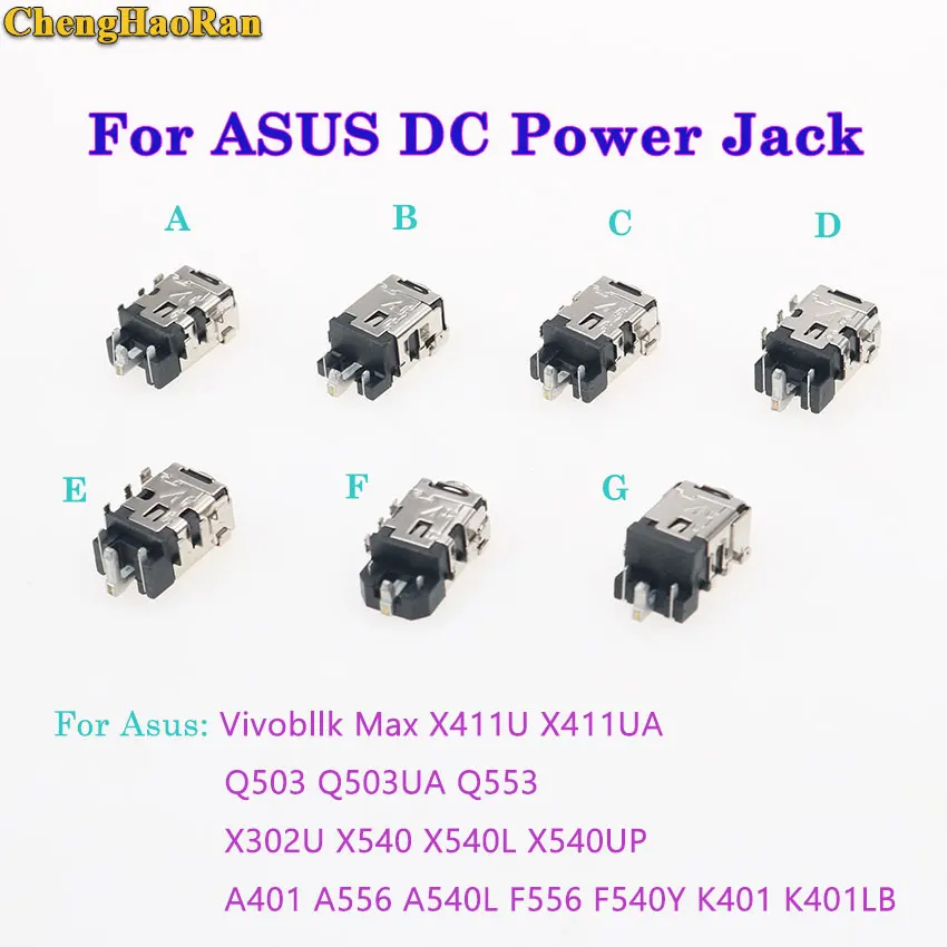 ChengHaoRan dla ASUS X540 X540L K401 F540UP A556 A401 X411U Q503 Q553 Q503UA NOWE złącze ładowania DC do laptopa