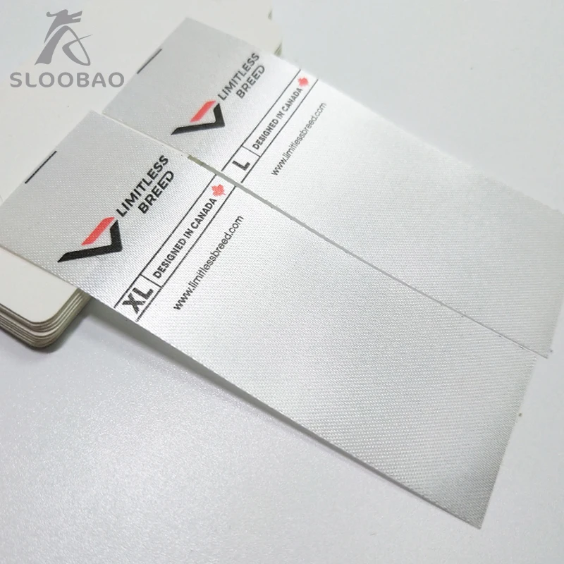 width 4cm garment labels for clothing,Professional high quality natural or white cotton printed labels with soft touch