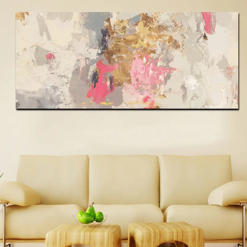 

Abstract Art Craft Painting Hand Painting on Print Canvas Oil Painting for Home Wall Decoration Frameless