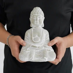 Cement Buddha silicone mold home worship decoration concrete place mold gifts