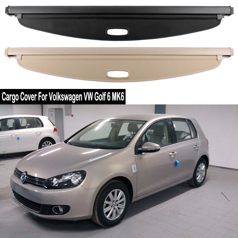 

Rear Cargo Cover For Volkswagen VW Golf 6 MK6 2008-2013 privacy Trunk Screen Security Shield shade Accessories