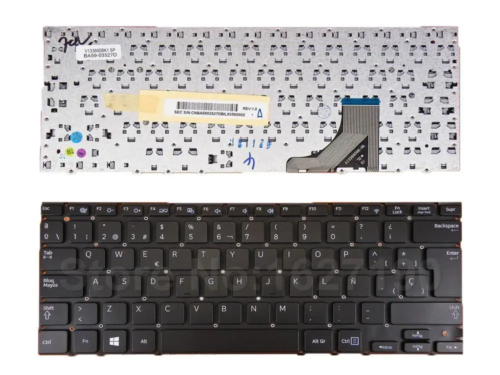 

SP Spanish Keyboard for SAMSUNG NP530U3B NP530U3C 535U3C BLACK Win8 New Laptop Keyboards With