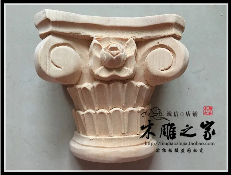 Dongyang Rome wood carving wood carving style semi-circular stigma rose wardrobe stigma background beam frame