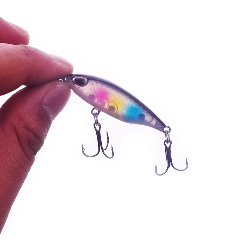 WDAIREN-señuelo de pesca Crankbait de 48mm y 3,6g, aparejos artificiales de manivela dura, carpas, lubinas, Wobblers, señuelos de peces Minnows de