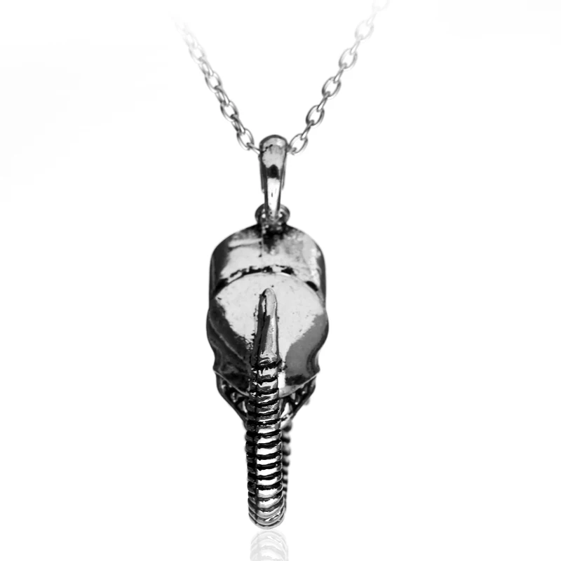 dongsheng Vintage AVP Alien Predator necklace Alien Queen pendant Lavae Prometheus Punk style Necklaces