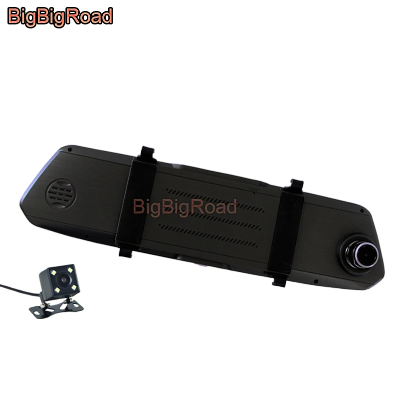 

BigBigRoad For Honda Insight Jade Odyssey Pilot Vezel Elysion Crider Car DVR Video Recorder 7 Inch Touch Screen Rear View Mirror