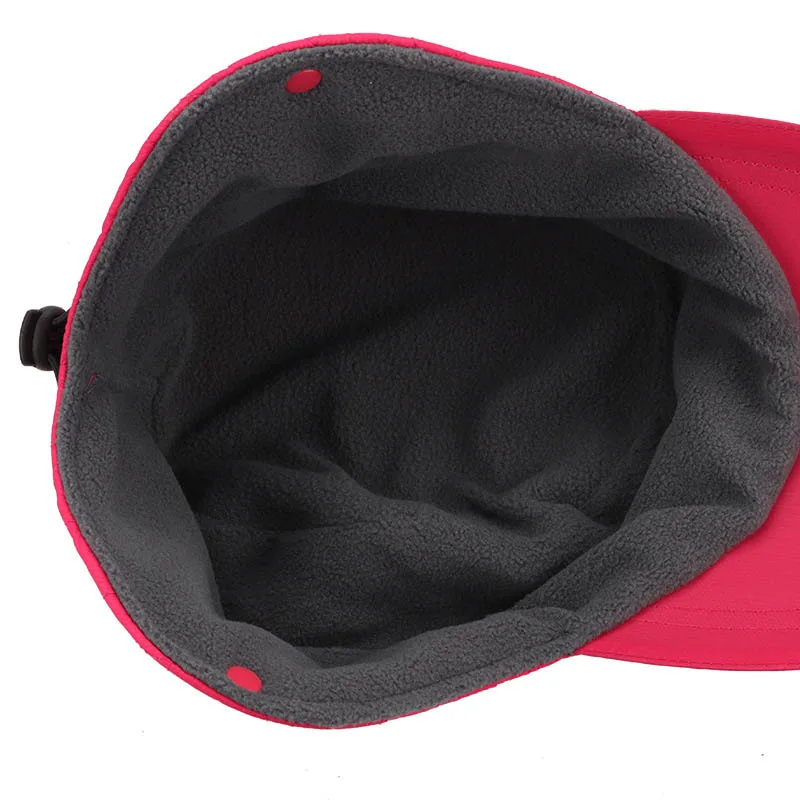 2022 New men\'s women\'s winter hat windproof windbreaker fabric warm ear protection plus velvet thick baseball cap