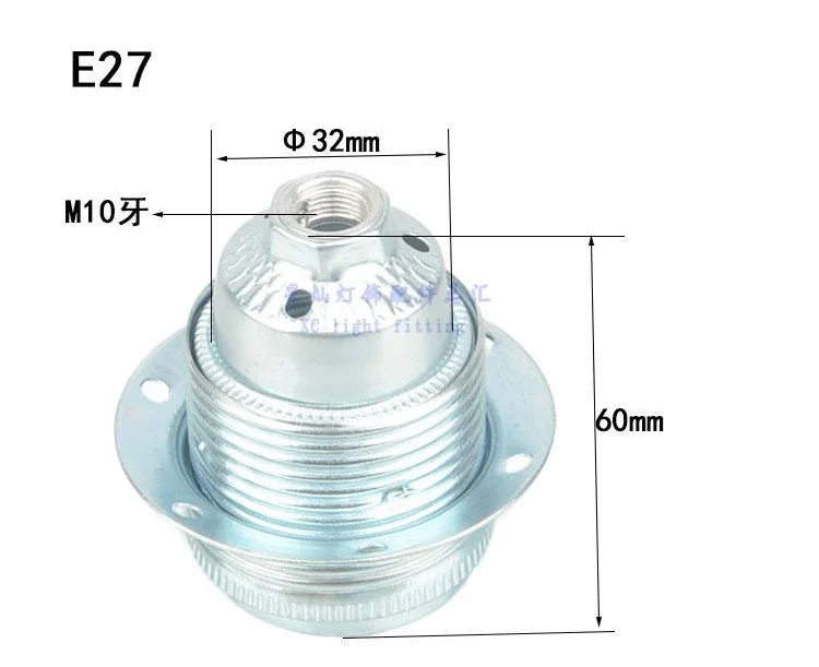 IWHD-portalámparas de aluminio Douille E27, Base de portalámparas para luz colgante, Retro, E14, E27