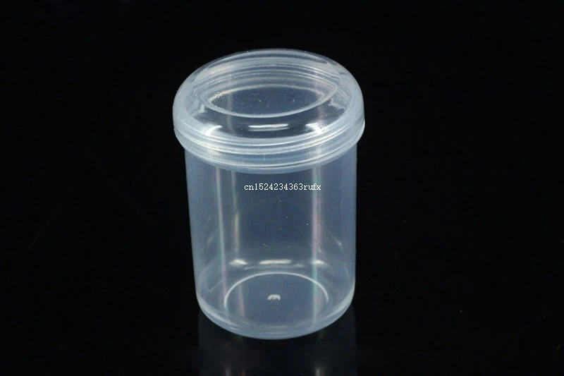 200 pcs Battery Holder Battery Case AA/AAA Round Storage Box Mini Portable Pill Box Case Plastic Transparent