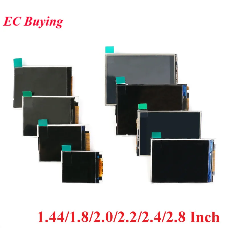 Moduł wyświetlacza LCD TFT 1.44/1.8/2.0/2.2/2.4/2.8 cala, ekran bez obudowy, sterownik ST7735 ILI9225 ILI9341, interfejs SPI, rozdzielczość 128*128 240*320