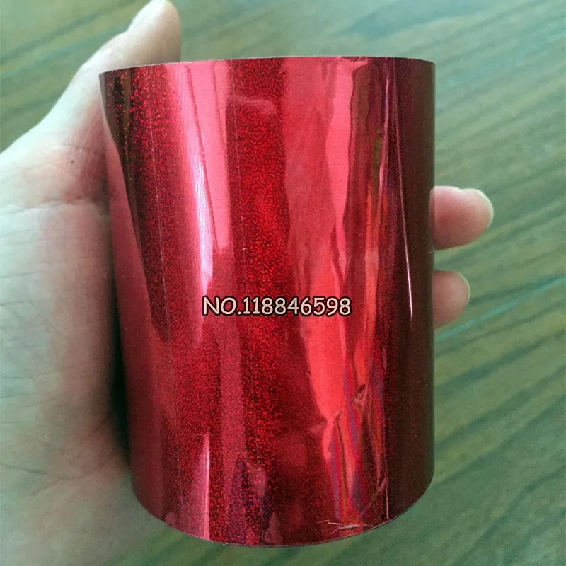 Sand Red One Roll Hot Stamping Foil for Paper or Plastic Gold Color 80mmx120M Heat Transfer