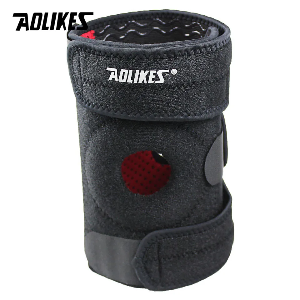 AOLIKES 1PCS HONOR Spring Adjustable Sports Leg Knee Support Brace Wrap Pads Sleeve Cap