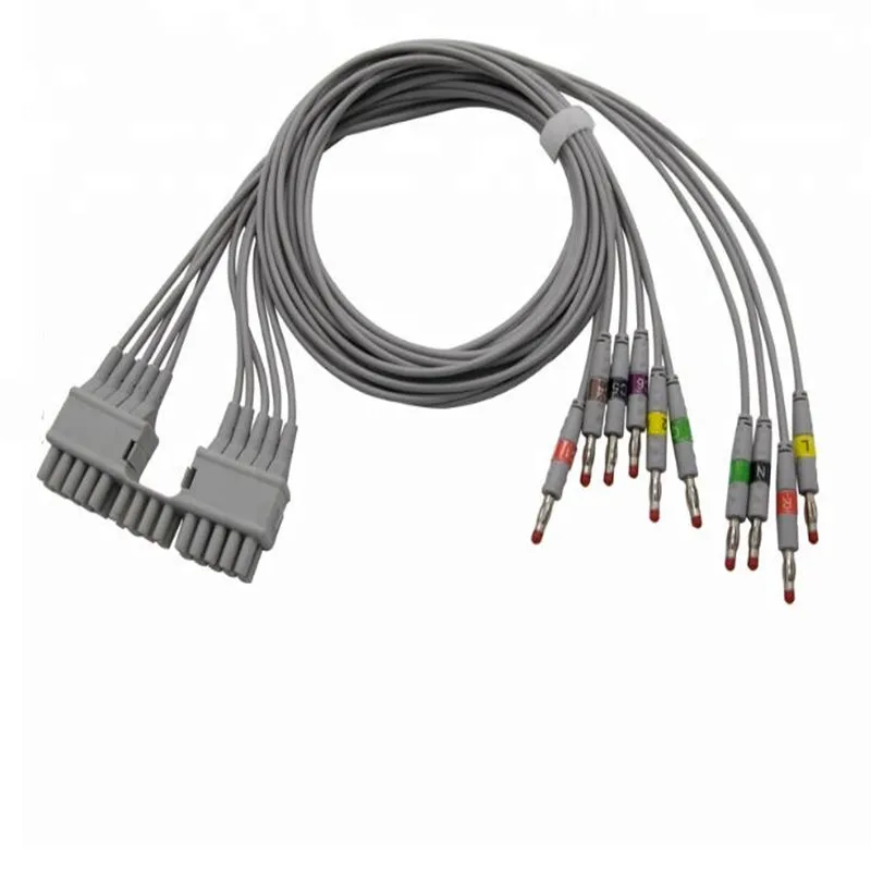 

ECG EKG Cable Compatible for Mortara Eli230/100 10 Lead ECG EKG Leadwires, Electrocardiography Leadwires,Banana End IEC