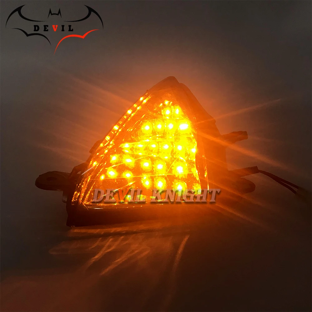 Front LED Turn Signal Indicator For KAWASAKI ZX6R ZX10R Z750 Z1000 NINJA 650R ER6N ER6F Motorcycle Accessories Light Blinker