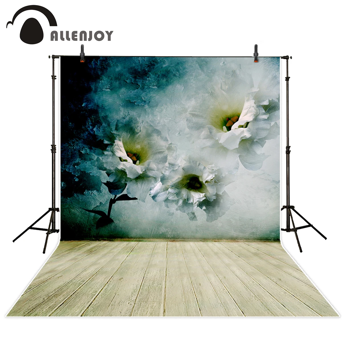 Allenjoy pintura de fondo óleo flor bokeh estilo chino recién nacido Fondo accesorios de diseño original personalizado