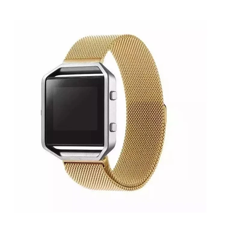 Hiqh Quality ML Loop Bracelet Magnetic Closure Stainless Steel Meshed Watch Band Strap For Fitbit Blaze Free Shipping