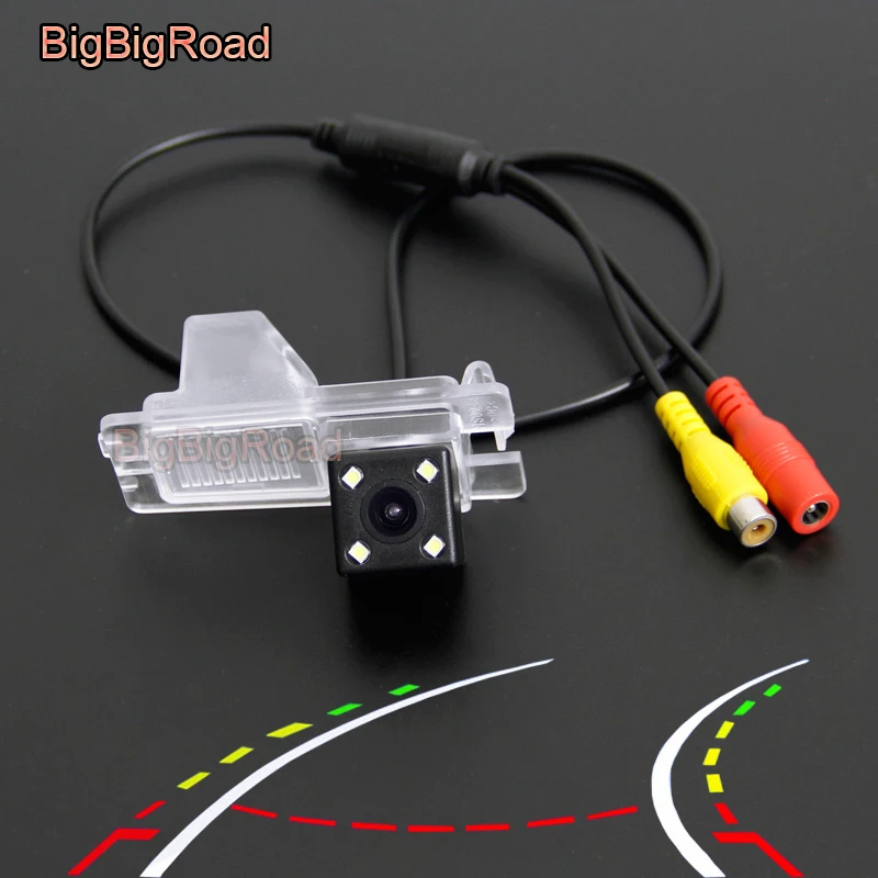 

BigBigRoad Car Intelligent Dynamic Trajectory Tracks Rear View Camera For SsangYong Rodius Stavic Actyon Korando Rexton Kyron