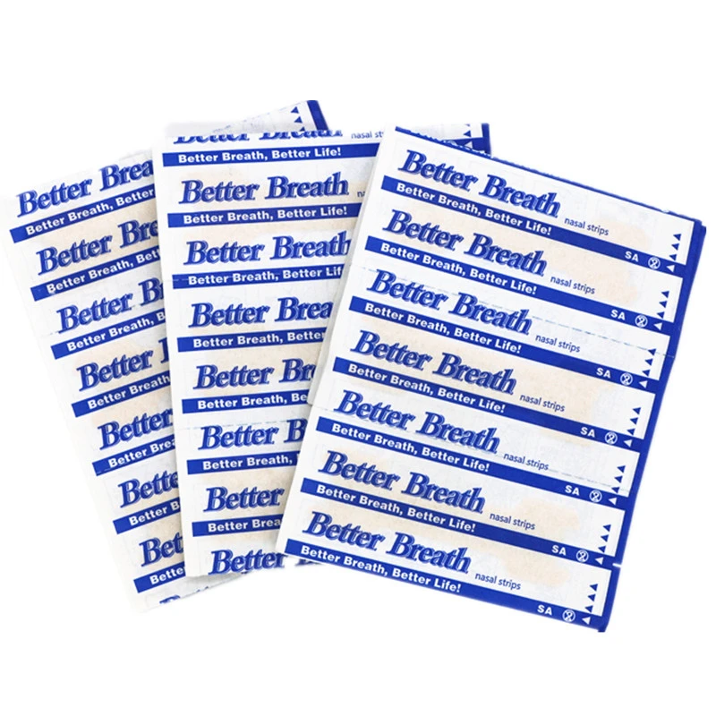 100Pcs Better Breathe Nasal Strips High Quality Stop Snoring Nose Patch For Sleeping Reduce Snore Health Care Anti snore Aid Too