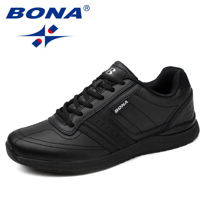 BONA New Popular Style Men Casual Shoes Lace Up Comfortable Shoes Men Soft Lightweight Outsole Hombre