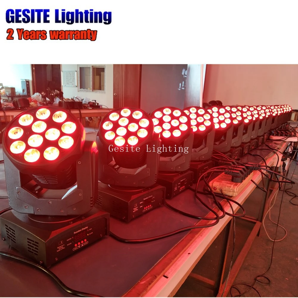 

2pcs/lot Stage Light Disco Lighting Wholesale 12Pcs 4In1 Mini wash Led Moving Head Light