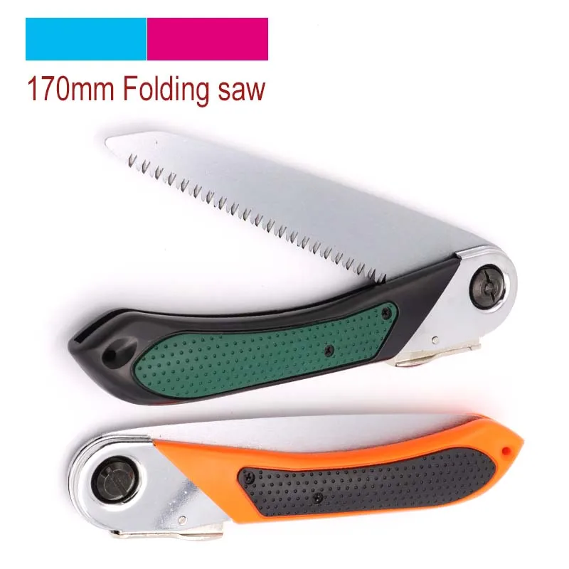 1pcs Portable Folding Saw 170mm Universal Hand Saw For Garden Pruning Trees Camping DIY Woodworking Hand Tools